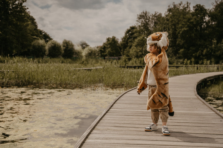 Wild & Soft verkleedcape Tiger van zacht nepbont voor kinderen