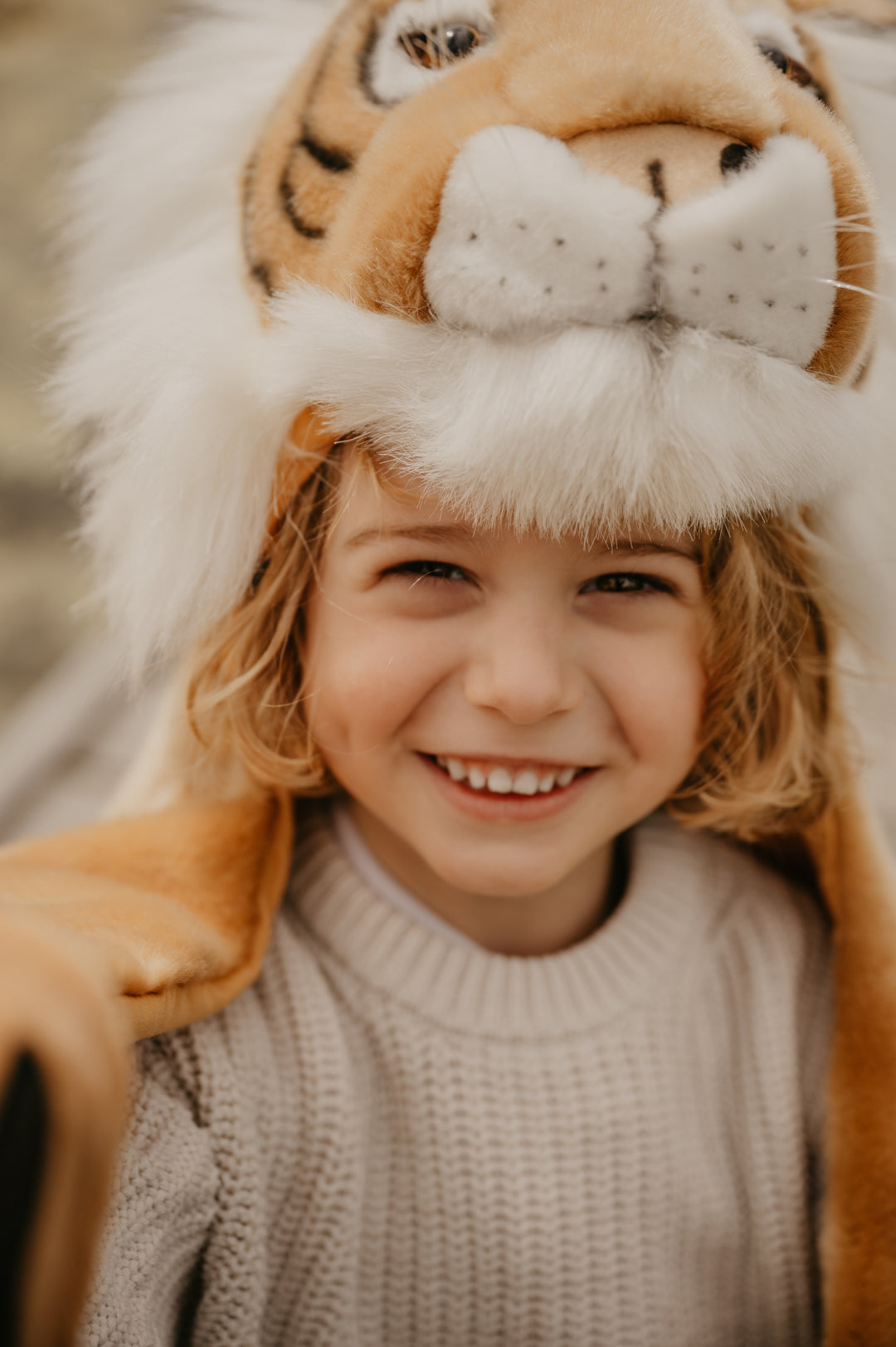 Wild & Soft verkleedcape Tiger van zacht nepbont voor kinderen