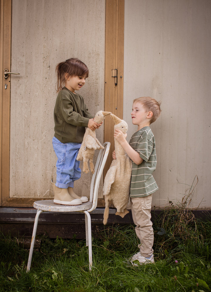 Senger - Warmteknuffel Gans Small | Linnen