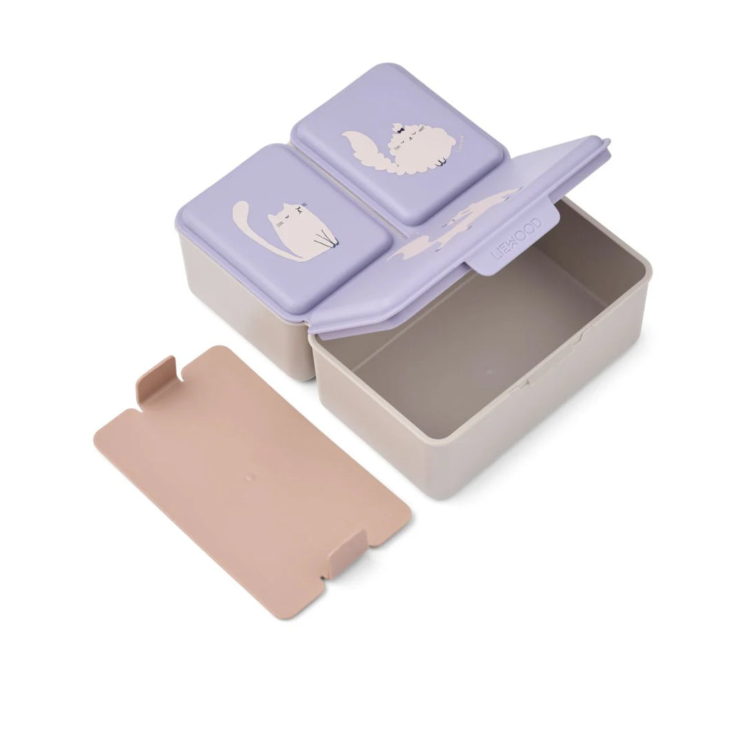 Liewood - Lunchbox Driss | Cat / Warm lilac