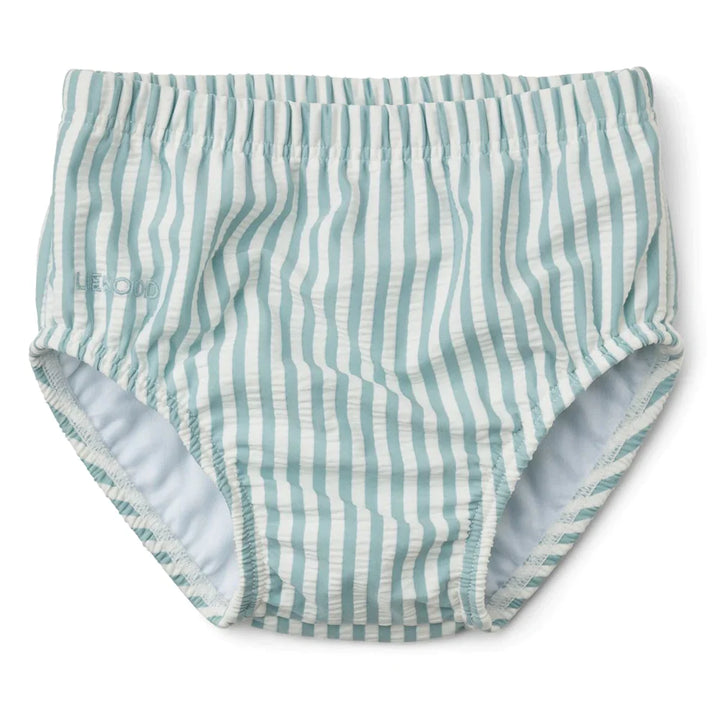 Zwembroek Baby Anthony Seersucker Y/D Stripe Sea Blue / White