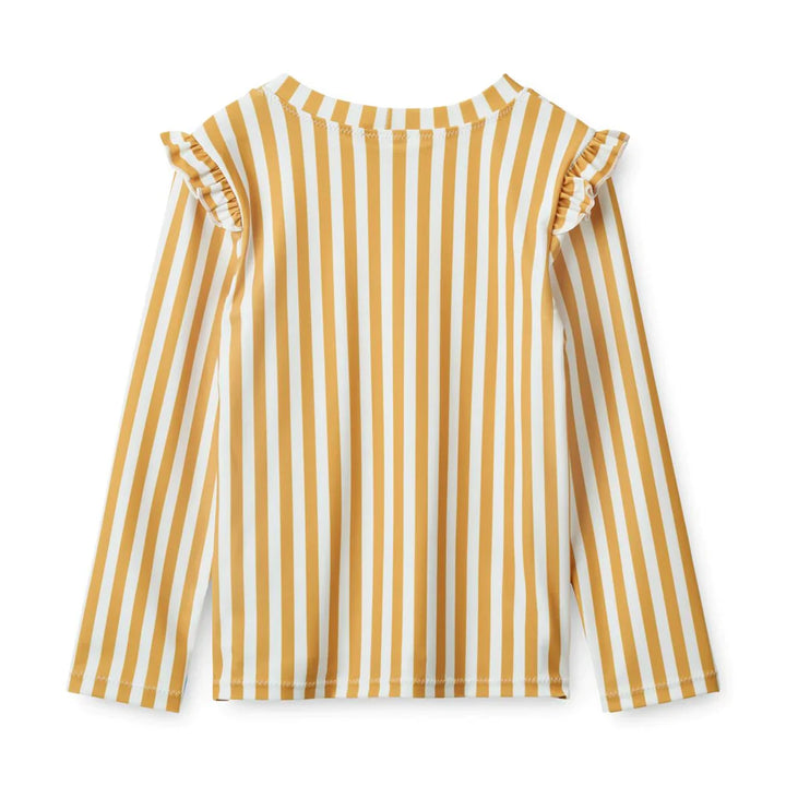 Zwem T-shirt Tenley Stripe Yellow Mellow / White