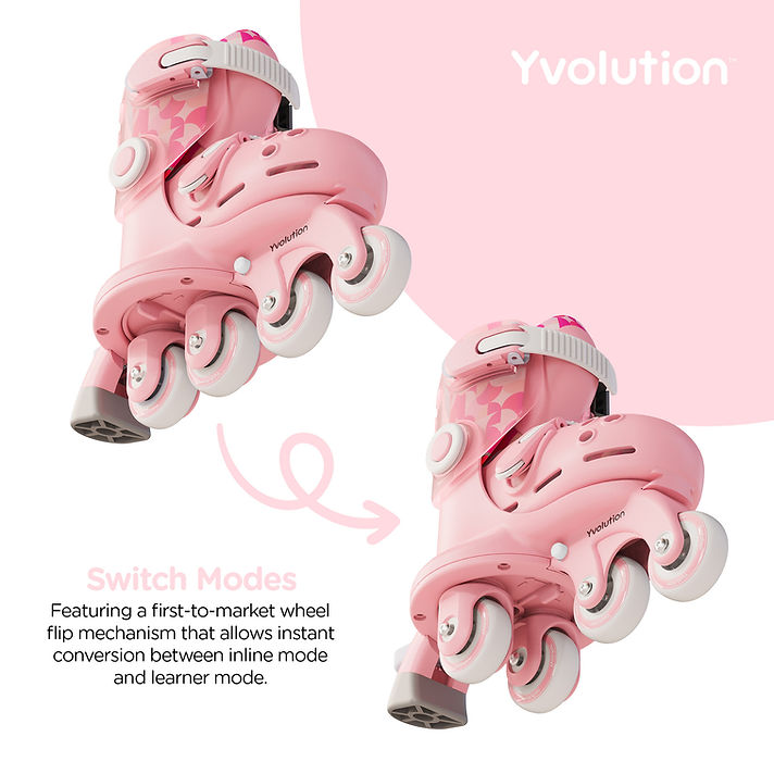 Yvolution Twista Skates - Beginner Vriendelijk | Roze
