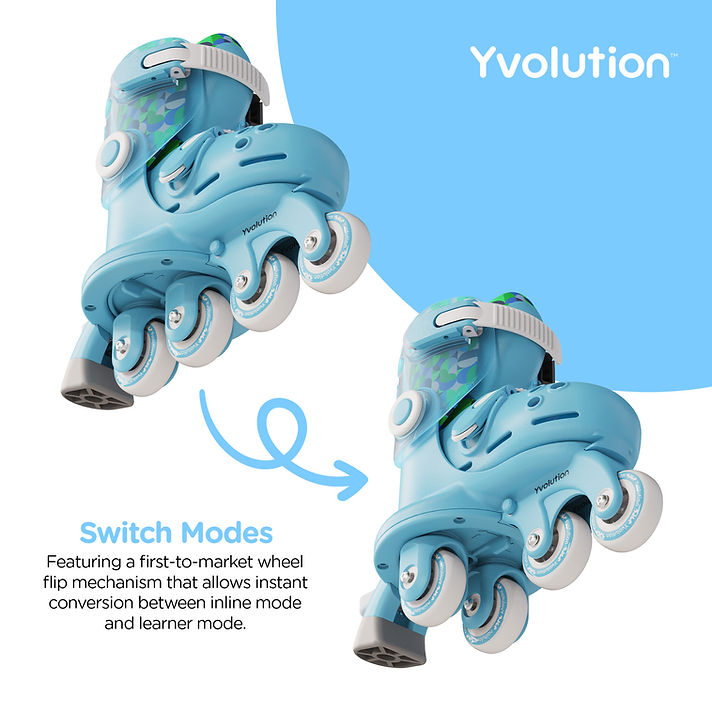 Yvolution Twista Skates - Beginner Vriendelijk | Blauw