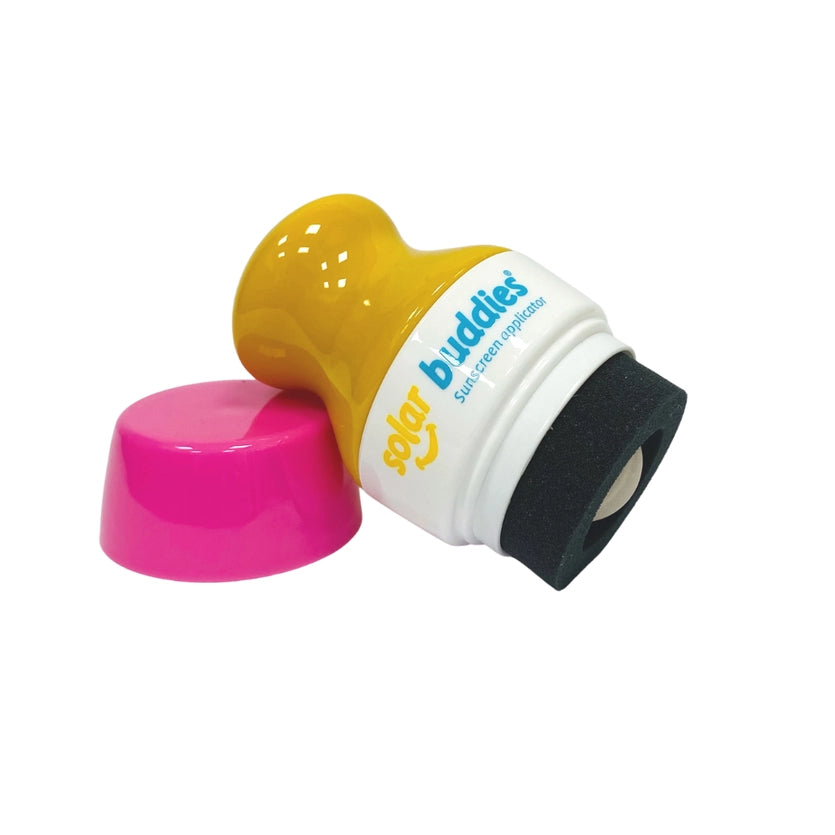 Herbruikbare roze zonnecreme applicator Solar Buddies