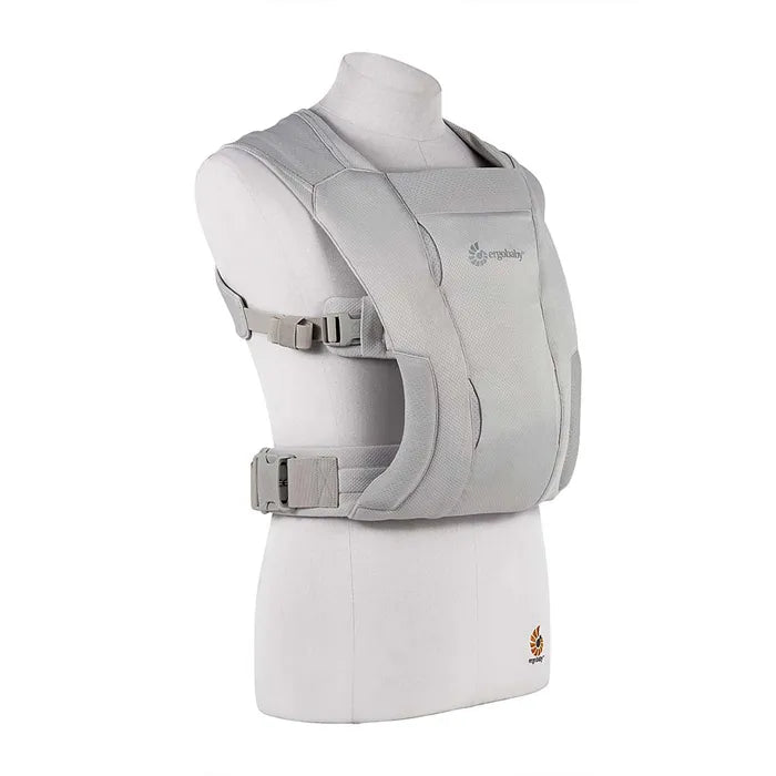 Ergobaby Embrace draagzak Soft Air Mesh in Soft Grey voor pasgeborenen