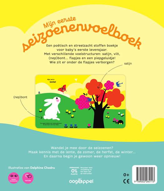 Standaard - Voelboek Mijn Eerste Seizoenenvoelboek | Poëtisch voelboek