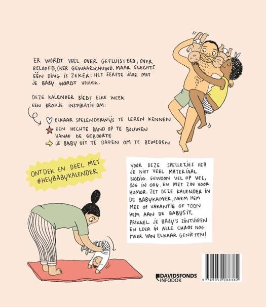 Kalender Hey Baby Van Nul Tot Een Jaar met wekelijkse babyspelletjes