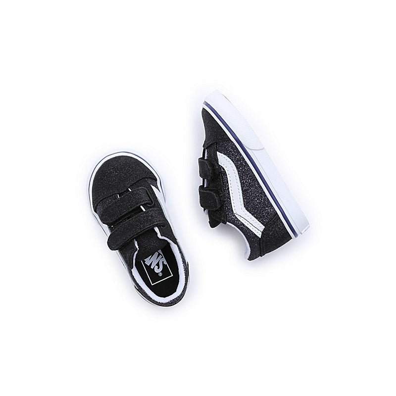 Sneakers Kids Old Skool Velcro Glitter Black / Navy