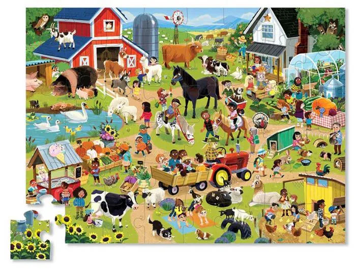 Crocodile Creek - Puzzel Day At The Museum Dag Op De Boerderij (48 stuks)
