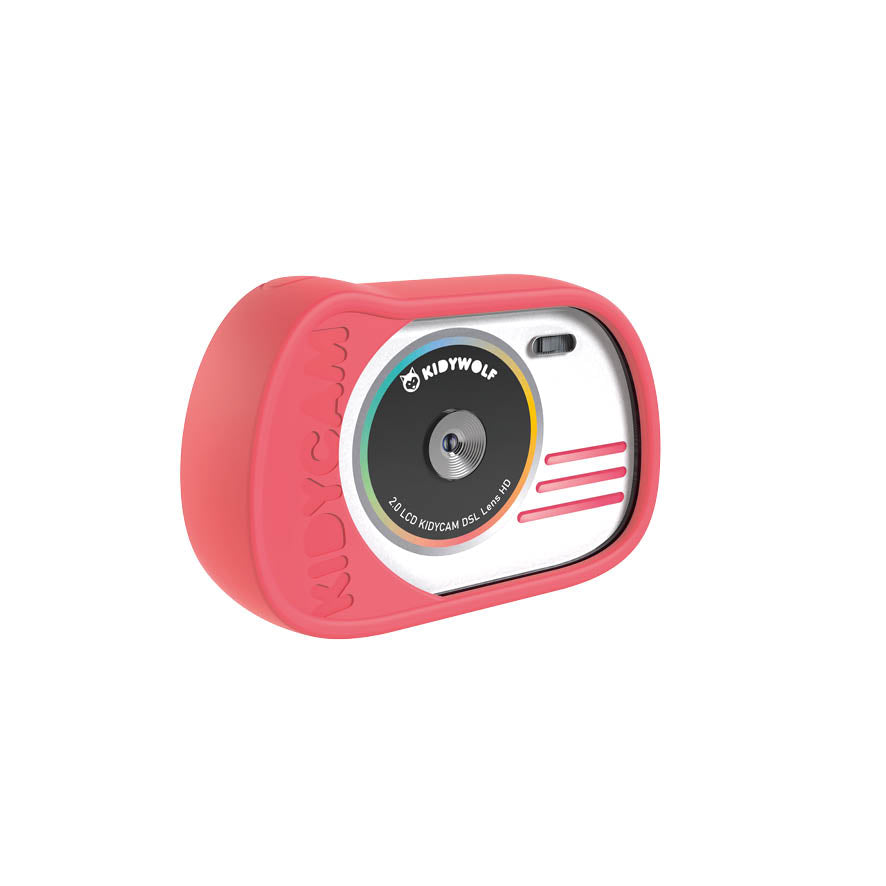 Kidywolf Waterdichte Camera KidyCam in roze, geschikt voor kinderen, met waterdichte en stootbestendige behuizing