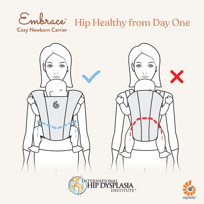 Ergobaby - Draagzak Embrace Soft Air Mesh | Cream