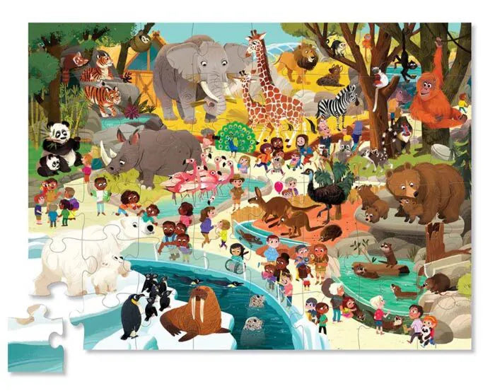 Crocodile Creek - Puzzel Day At The Museum Dag In De Dierentuin (48 stuks)