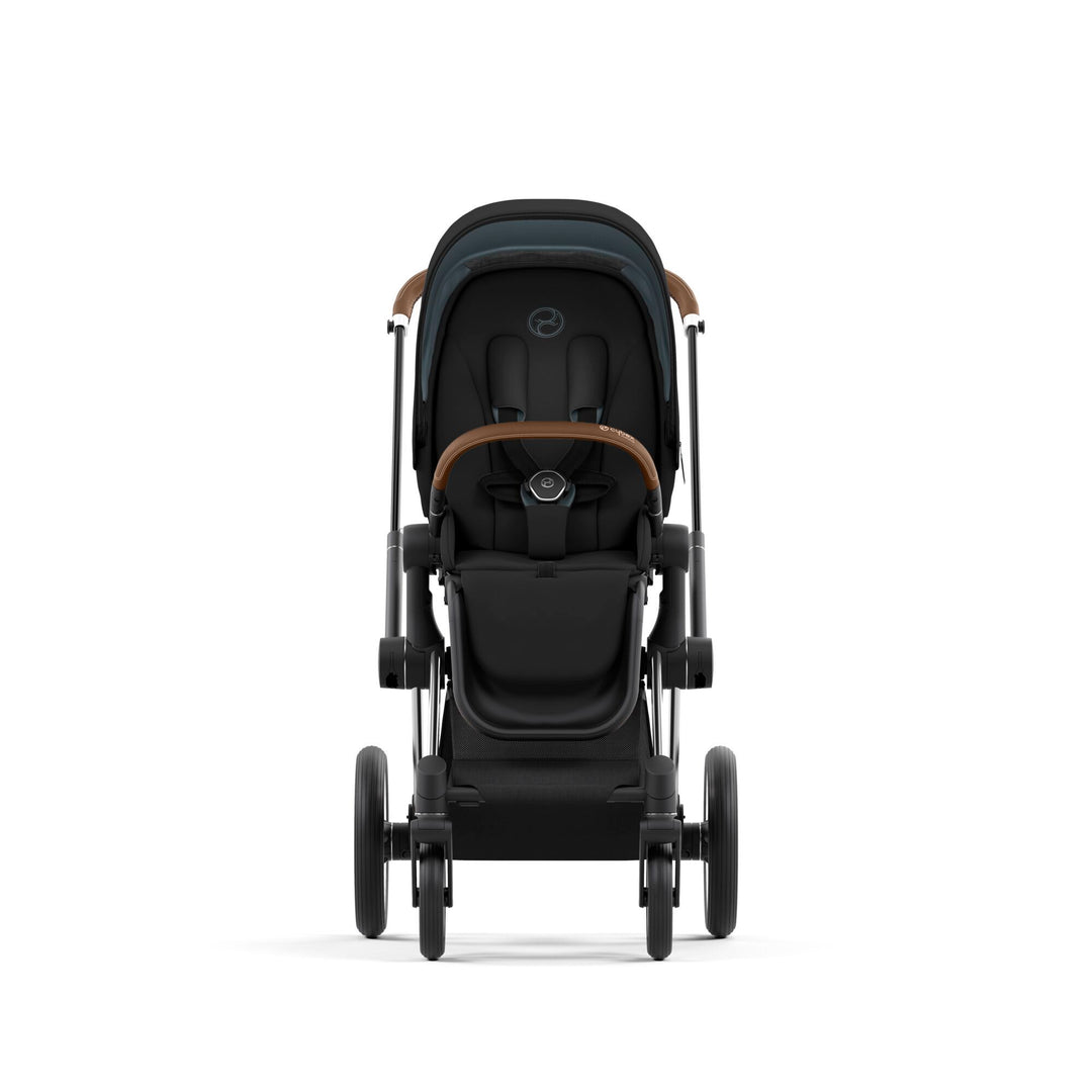 Cybex Kinderwagen Frame Priam Chrome Brown, basis voor luxe en stijlvolle kinderwagen