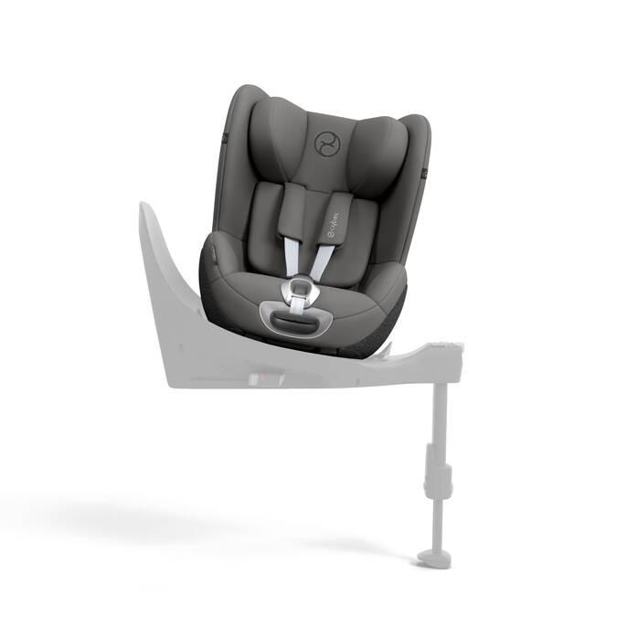 Cybex Sirona T i-Size autostoel in Mirage Grey, uitgerust met 360° rotatie en geavanceerde veiligheidsvoorzieningen