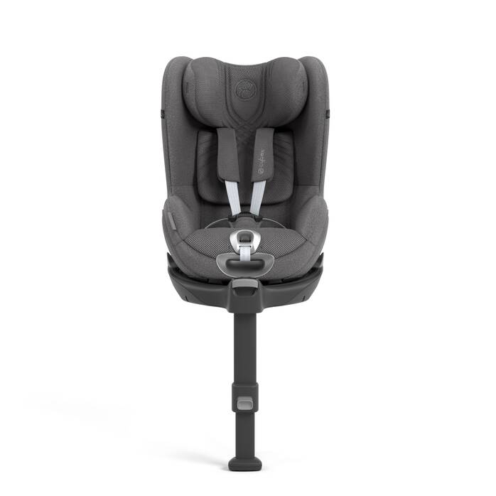 Cybex Sirona T i-Size Plus autostoel in Mirage Grey, uitgerust met 360° rotatie en geavanceerde veiligheidsvoorzieningen