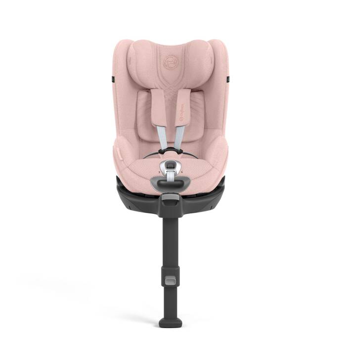 Cybex Sirona T i-Size Plus autostoel in Peach Pink, uitgerust met 360° rotatie en geavanceerde veiligheidsvoorzieningen