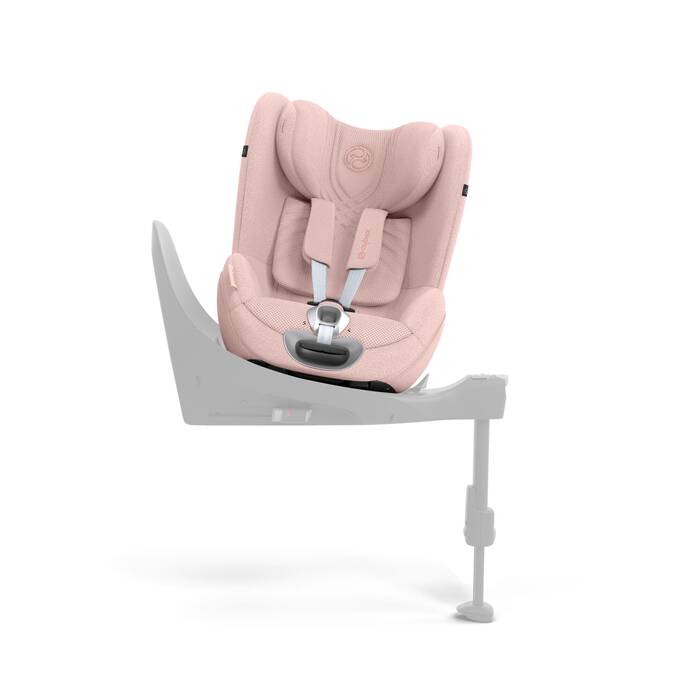 Cybex Sirona T i-Size Plus autostoel in Peach Pink, uitgerust met 360° rotatie en geavanceerde veiligheidsvoorzieningen
