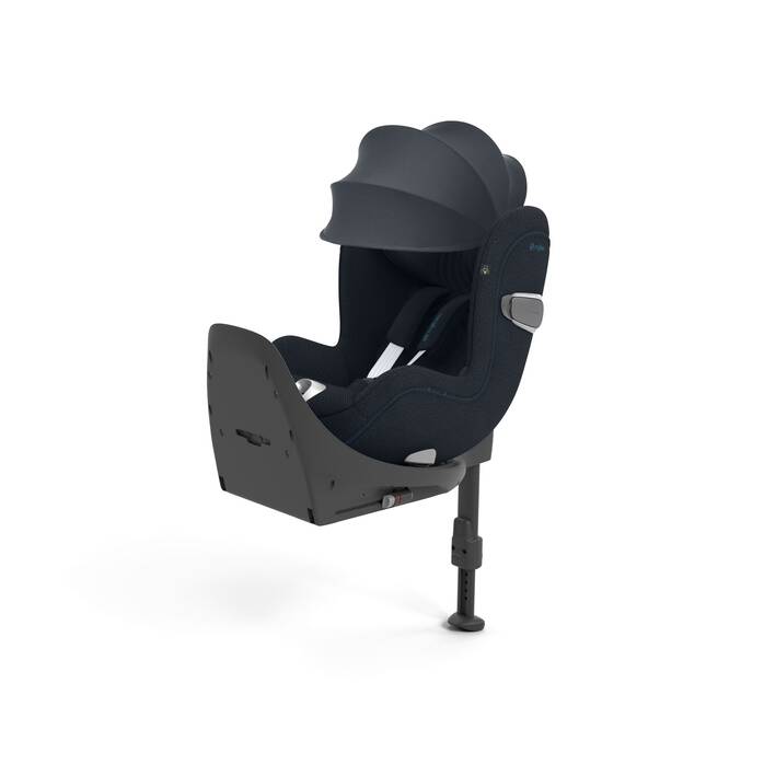 Cybex Sirona T i-Size Plus autostoel in Nautical Blue, uitgerust met 360° rotatie en geavanceerde veiligheidsvoorzieningen