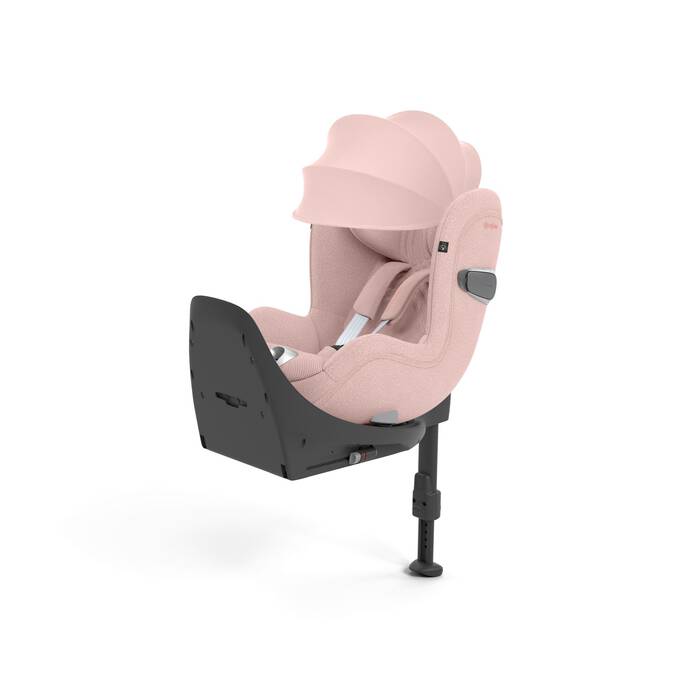 Cybex Sirona T i-Size Plus autostoel in Peach Pink, uitgerust met 360° rotatie en geavanceerde veiligheidsvoorzieningen