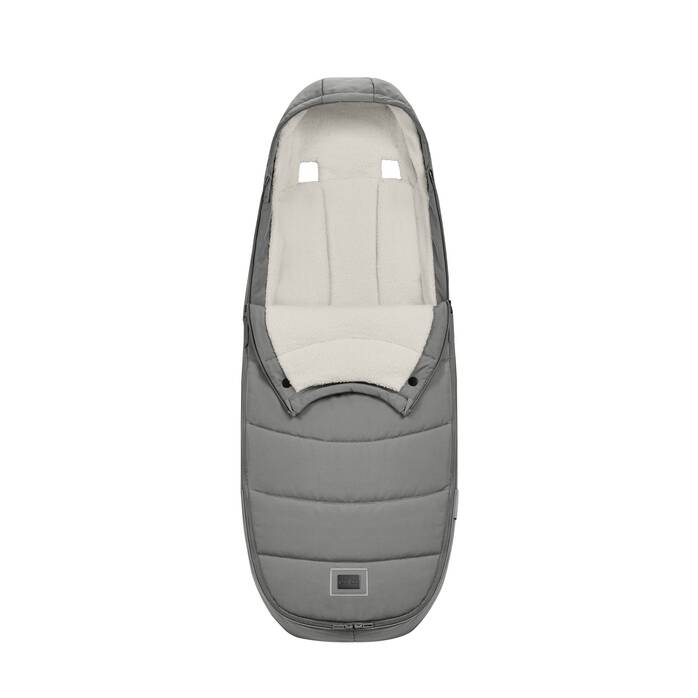 Cybex Voetenzak Platinum Mirage Grey, warm en waterafstotend voor kinderwagens