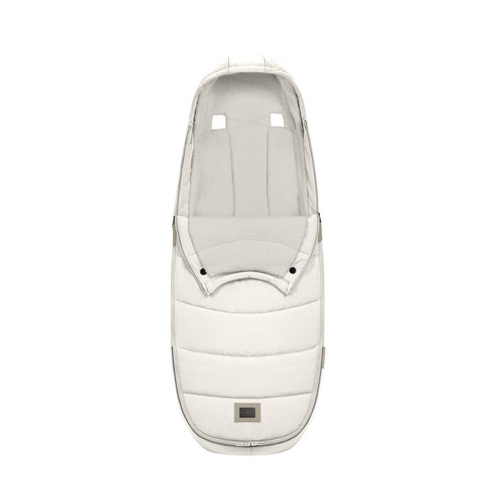 Cybex Voetenzak Platinum Off White, warm en waterafstotend voor kinderwagens