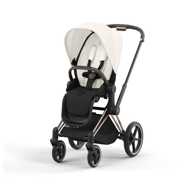 Cybex Zitting Priam Offwhite, luxueus en comfortabel voor je kinderwagen