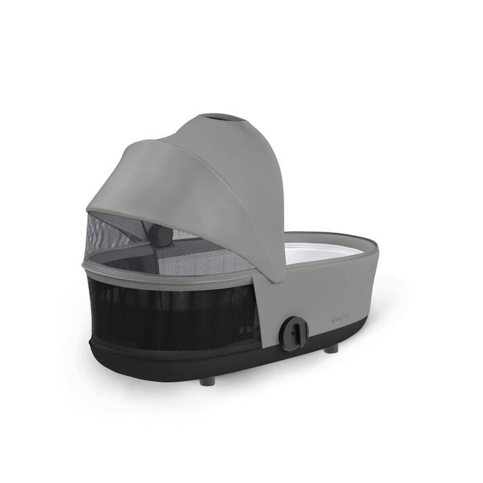 Cybex Draagmand Mios De Luxe in Mirage Grey, ruim en comfortabel voor pasgeborenen