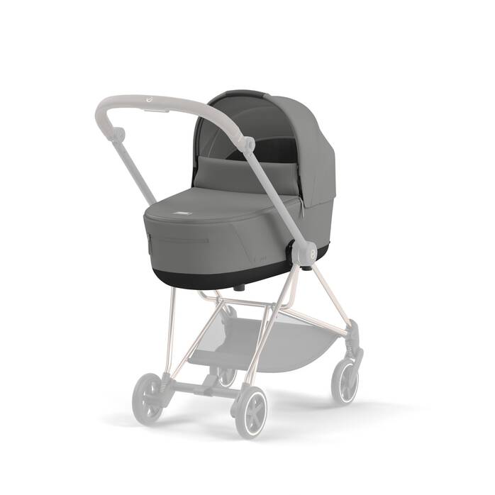 Cybex Draagmand Mios De Luxe in Mirage Grey, ruim en comfortabel voor pasgeborenen