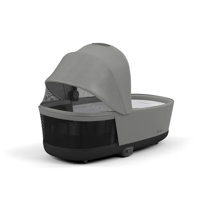 Cybex Draagmand Priam De Luxe Mirage Grey, comfortabel en stijlvol voor je baby