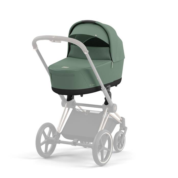 Cybex Draagmand Priam De Luxe Leaf Green, comfortabel en stijlvol voor je baby