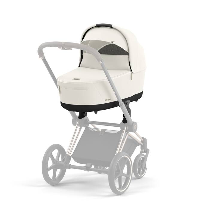 Cybex Draagmand Priam De Luxe Offwhite, comfortabel en stijlvol voor je baby