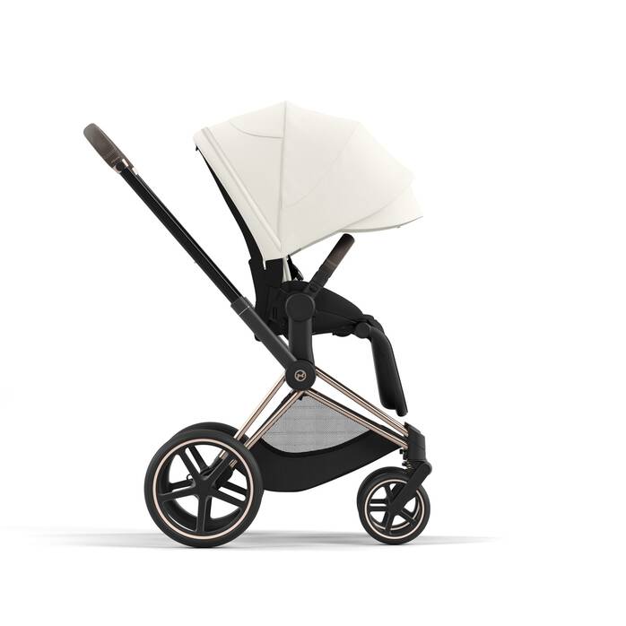 Cybex Zitting Priam Offwhite, luxueus en comfortabel voor je kinderwagen