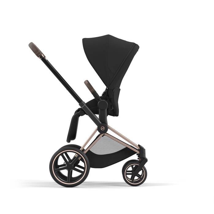 Cybex Zitting Priam Sepia Black, luxueus en comfortabel voor je kinderwagen