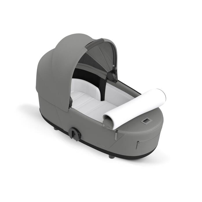 Cybex Draagmand Mios De Luxe in Mirage Grey, ruim en comfortabel voor pasgeborenen