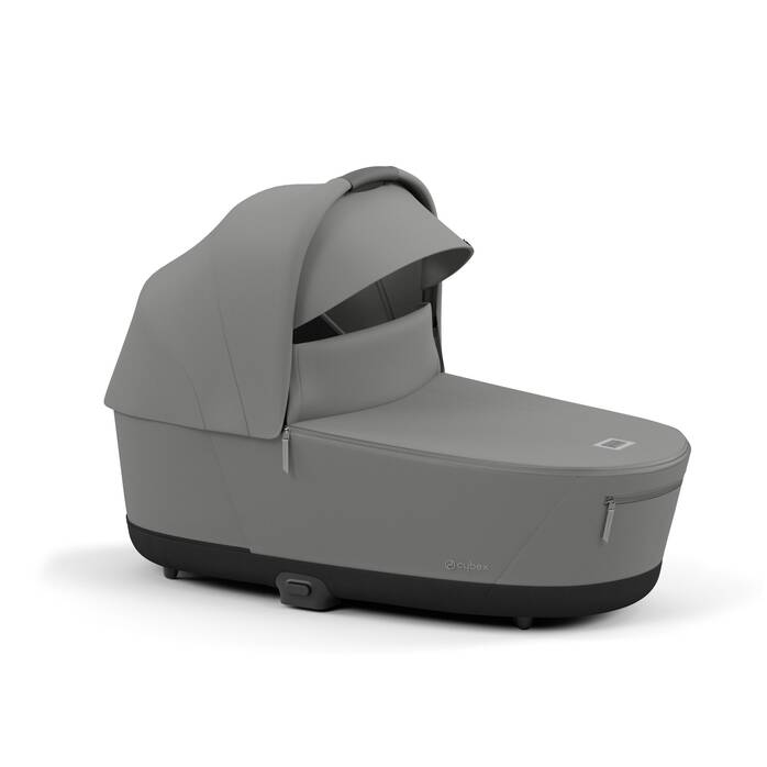 Cybex Draagmand Priam De Luxe Mirage Grey, comfortabel en stijlvol voor je baby