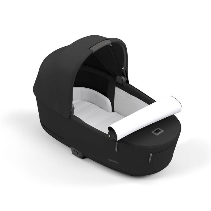 Cybex Draagmand Priam De Luxe Sepia Black, comfortabel en stijlvol voor je baby