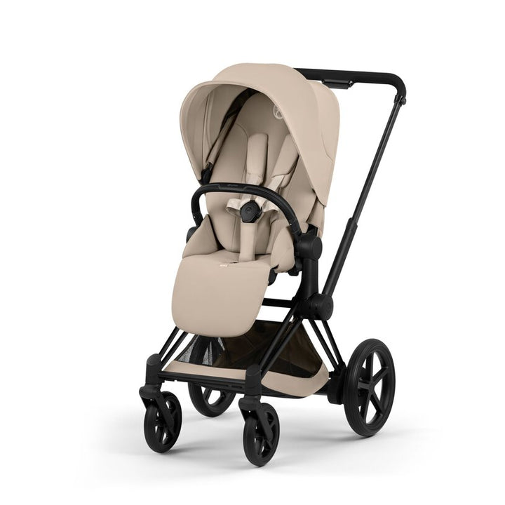 Cybex - Kinderwagen e-Priam Comfort Matt Black Frame | Cozy Beige