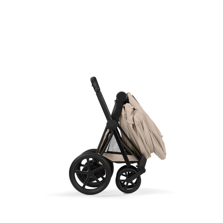 Cybex - Kinderwagen e-Priam Comfort Matt Black Frame | Cozy Beige