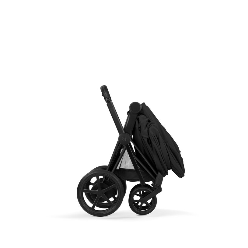 Cybex - Kinderwagen e-Priam Comfort Matt Black Frame | Sepia Black