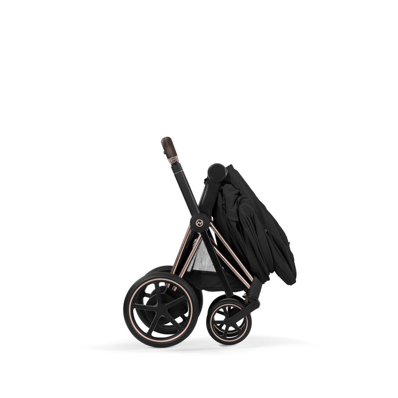 Cybex - Kinderwagen e-Priam Comfort Rose Gold Frame | Sepia Black