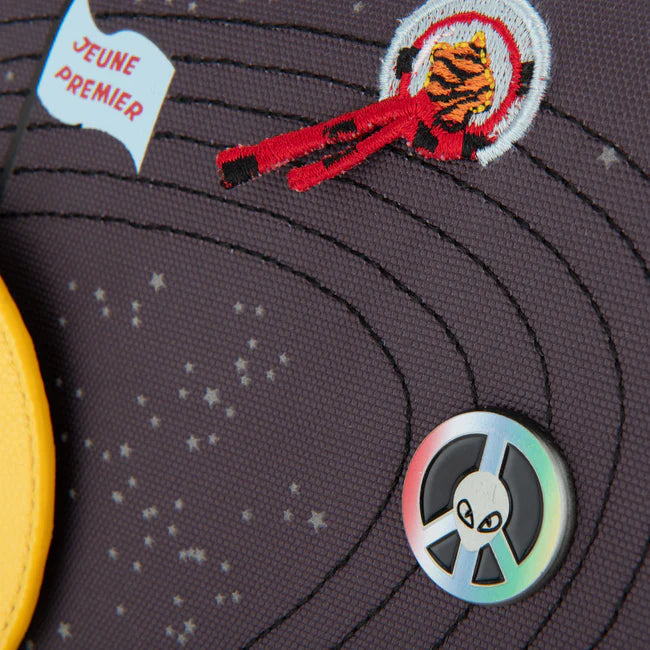 Retro pennenzak met pixelmotief – Jeune Premier Space Invaders