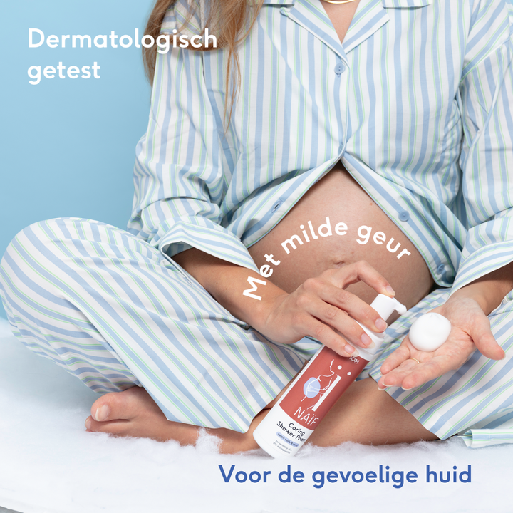 Naïf doucheschuim 200ml met jasmijn en cederhout voor gevoelige huid