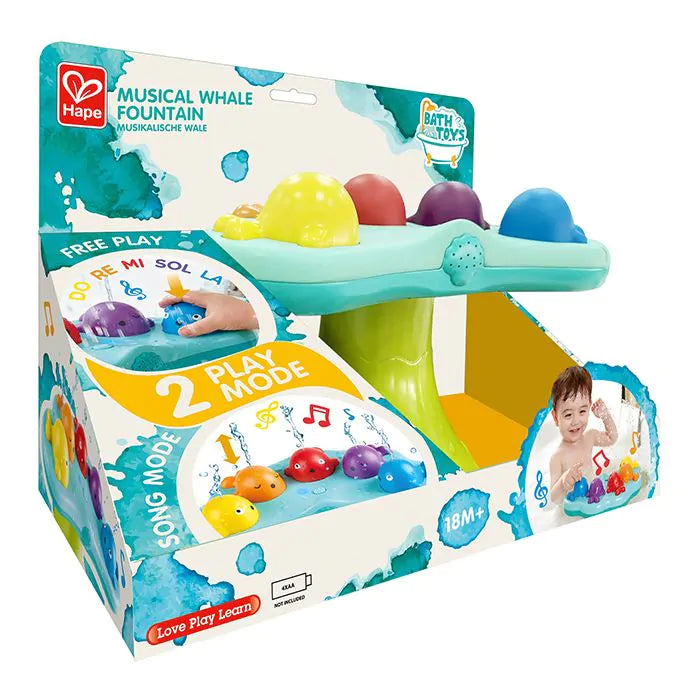 Hape Toys - Badspeeltje Muzikale Walvisfontein