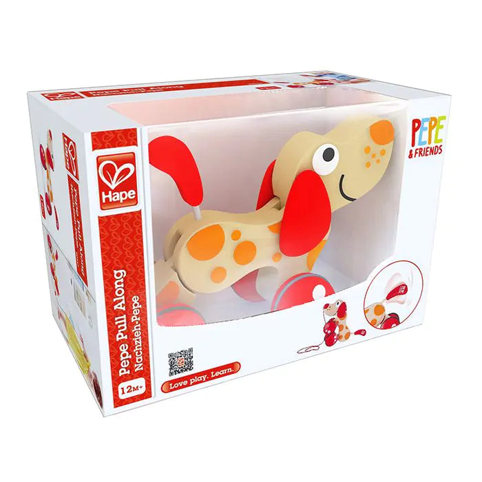Hape Toys - Trekfiguur Hond Pepe