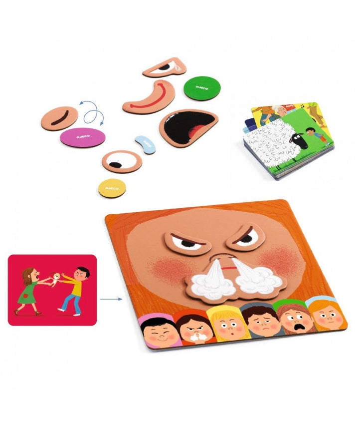 Djeco Spel Emotico - Ludiek Taalspel voor Kinderen om Emoties te Herkennen