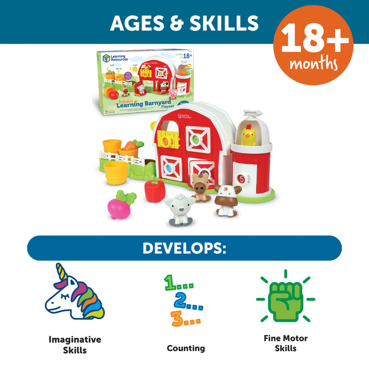 Learning Resources - Peekaboo Learning Barnyard Playset