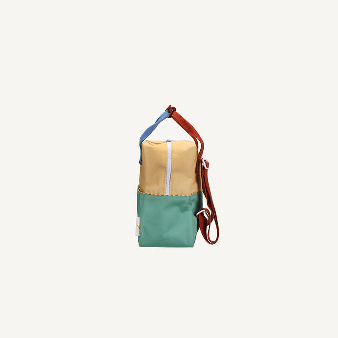 Sticky Lemon rugzak Wonders small in geel en groen met colourblock design