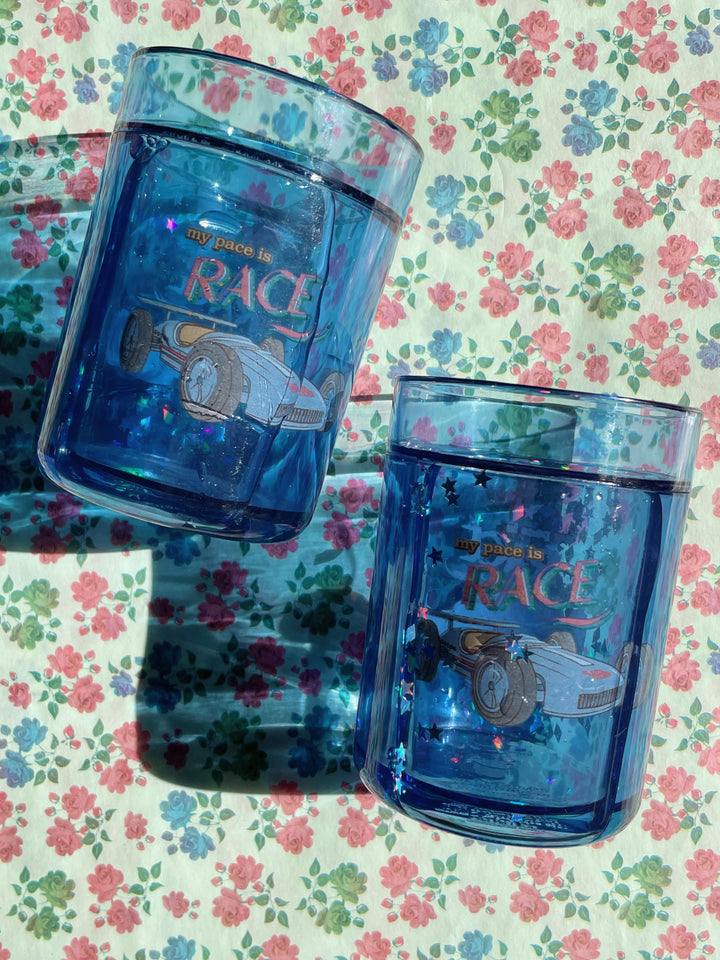 Konges Slojd glitterbeker Race (2-pack) – magisch drinkplezier voor kids