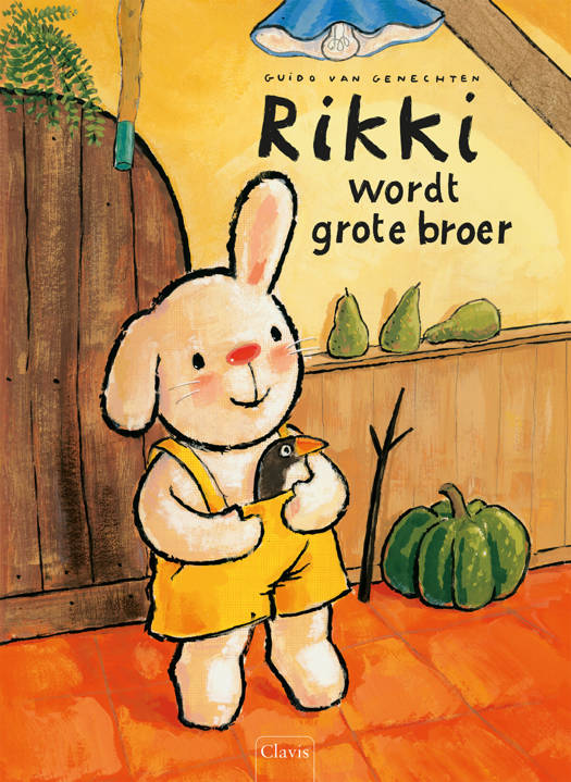 Cover van 'Rikki wordt grote broer' - Clavis Kinderboek over Familie Groei